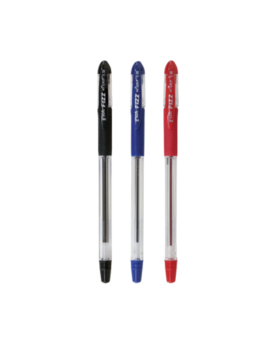 ปากกาลูกลื่นเจล G'Soft Fizz Hi Grip 0.38 สีแดง [1กล่องx12ด้าม]