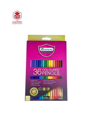 ดินสอสีไม้ยาว Masterart 36 สี