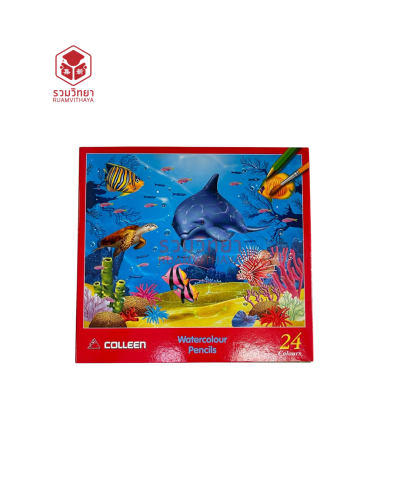 ดินสอสีไม้ยาวระบายน้ำ Colleen CAP-924 24 สี