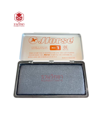 แท่นประทับ Horse No.1 สีดำ