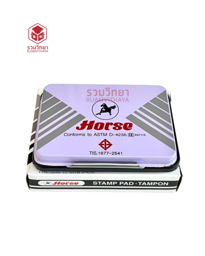 แท่นประทับ Horse No.4 สีดำ