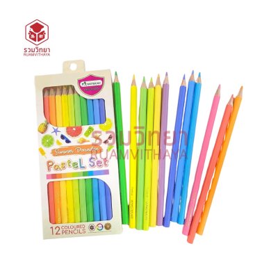 ดินสอสีไม้ยาว Masterart Summer Paradise 12 สี