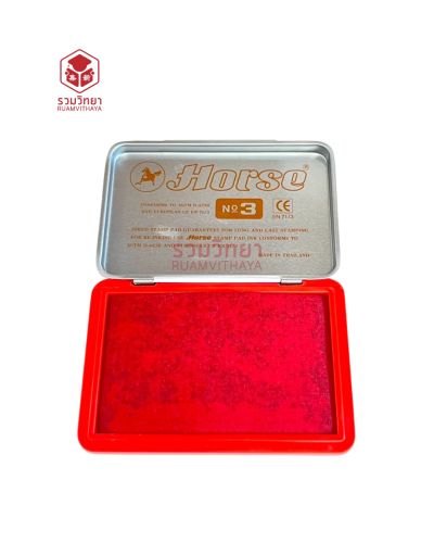 แท่นประทับ Horse No.3 สีแดง