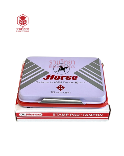 แท่นประทับ Horse No.4 สีแดง