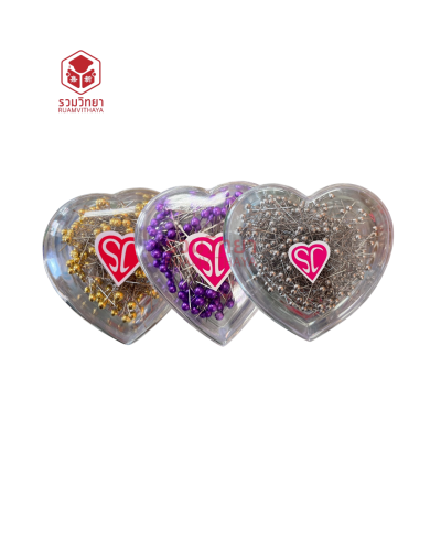 เข็มหมุดหัวมุก SC 300 ตัว คละสี