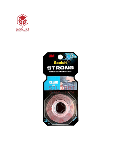 เทปอะครีลิค 2 หน้า 3M เนื้อใส Clear 4010 19 มม.x 1.5 ม.