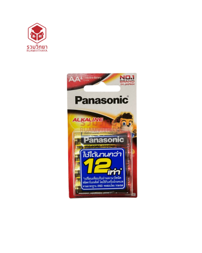 ถ่านอัลคาไลน์ Panasonic LR6T/4B AA [ x 4.00]