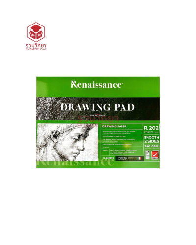 สมุดวาดเขียน Renaissance R.202 15x11 นิ้ว 200g. 15p.