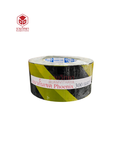 แนวกั้นเขต Phoenix 72 มม.x300 ม. สีเหลืองดำ