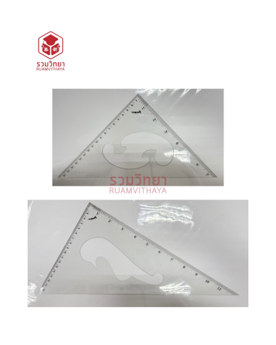 ไม้ฉากพลาสติก PVC Tefa 12 นิ้ว