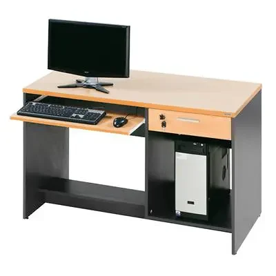 โต๊ะคอมพิวเตอร์ บีช-เทาดำ เฟอร์ราเดค COM120BOX