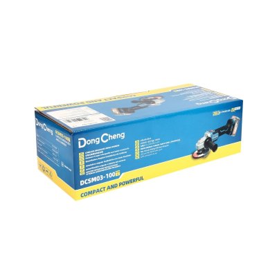 DONG CHENG เครื่องเจียร์ 4 นิ้ว 20 โวลต์ รุ่น DCSM03-100 (TYPE Z) มอเตอร์ไร้แปรงถ่าน ความเร็ว 8500 รอบ/นาที (ดองเช็ง) (ไม่รวมแบตเตอรี่และแท่นชาร์จ)
