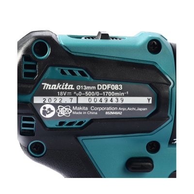 MAKITA สว่านไขควงคลัช 18 โวลต์ ขนาด 1/4 นิ้ว รุ่น DDF083RFE แรงบิดหมุน 40 นิวตันเมตร รวมแบตเตอรี่และแท่นชาร์จ (มากีต้า)