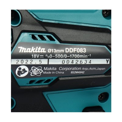 MAKITA สว่านไขควงคลัช 18 โวลต์ ขนาด 1/4 นิ้ว รุ่น DDF083Z แรงบิดหมุน 40 นิวตันเมตร ไม่รวมแบตเตอรี่และแท่นชาร์จ (มากีต้า)