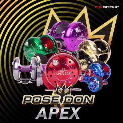 รอกรุ่นใหม่ล่าสุด Poseidon APEX (2026) รอกตกปลาทะเลปลาบึกมีตัังแต่เบอร์ 200-500