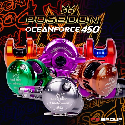 รอกตกปลาบึก/ทะเล Poseidon Ocean Force 450