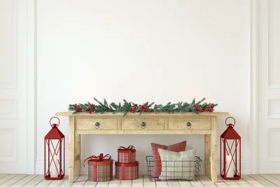 Table Interior christmas farmhouse