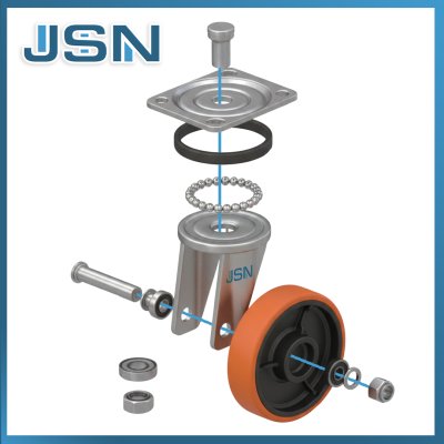 Wheel PU Rhino 3" (FIX)