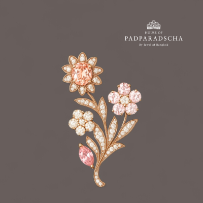 DAHLIA BOUQUET BROOCH / PENDANT