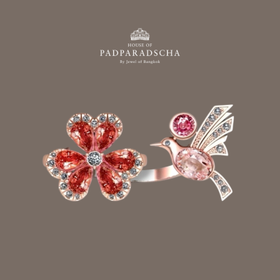 PANSY LOVEBIRDS RING