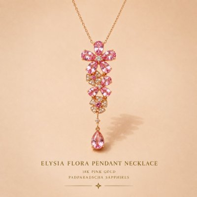 ELYSIA FLORA PENDANT NECKLACE