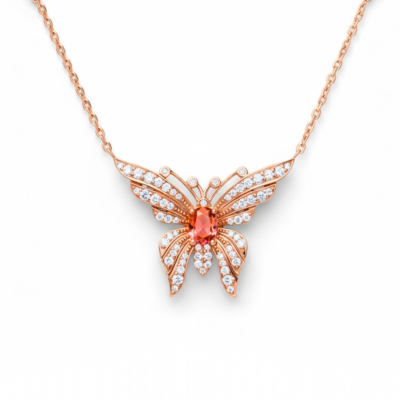 PARADISE BUTTERFLY PENDANT NECKLACE
