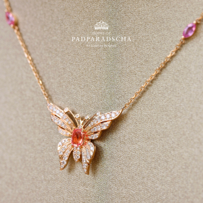 PARADISE BUTTERFLY PENDANT NECKLACE PARADISE BUTTERFLY PENDANT NECKLACE