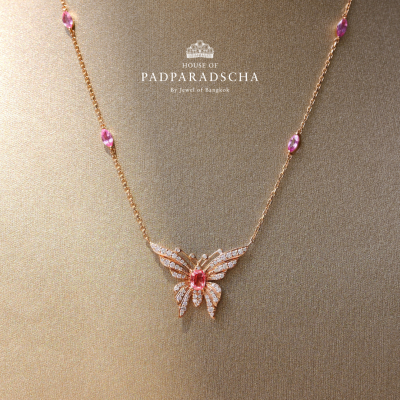 PARADISE BUTTERFLY PENDANT NECKLACE PARADISE BUTTERFLY PENDANT NECKLACE