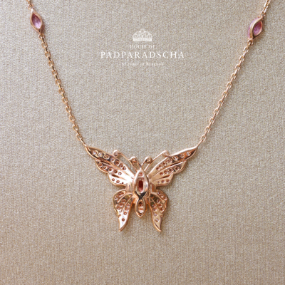 PARADISE BUTTERFLY PENDANT NECKLACE PARADISE BUTTERFLY PENDANT NECKLACE