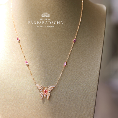 PARADISE BUTTERFLY PENDANT NECKLACE PARADISE BUTTERFLY PENDANT NECKLACE
