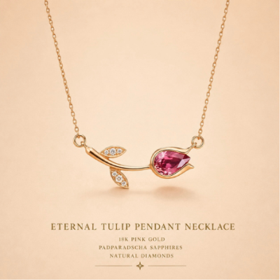 ETERNAL TULIP PENDANT NECKLACE