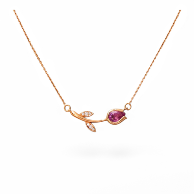 ETERNAL TULIP PENDANT NECKLACE