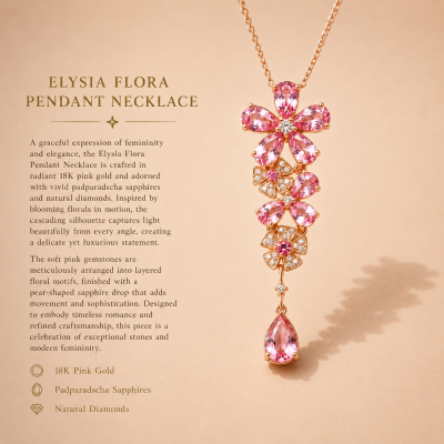 ELYSIA FLORA PENDANT NECKLACE