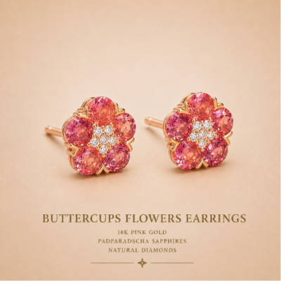 BUTTERCUPS FLOWERS EARRINGS