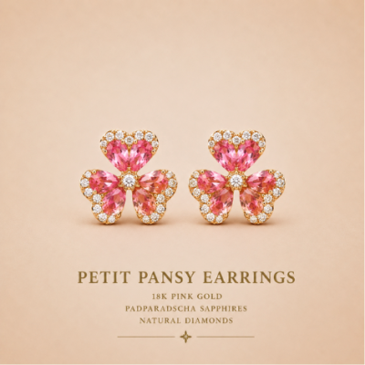PETIT PANSY EARRINGS