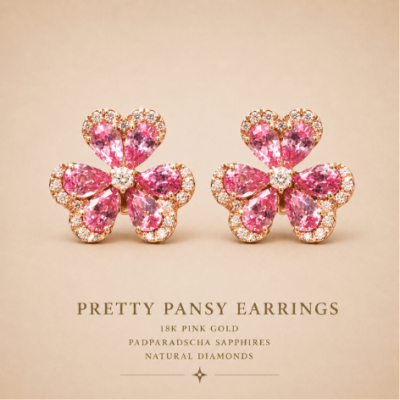 PRETTY PANSY EARRINGS