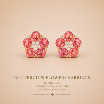 BUTTERCUPS FLOWERS EARRINGS