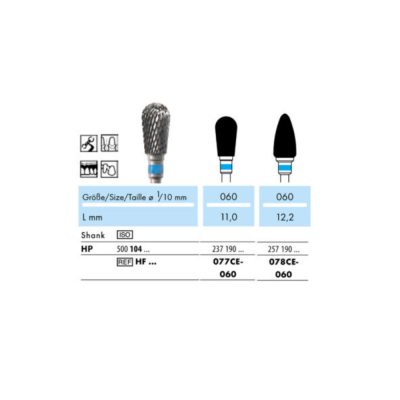NTI Carbide Cutter Std Cross Cut 078 CE 060
