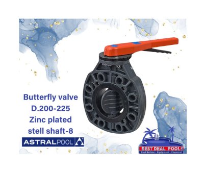 Butterly valve D.200-225 Zinc plated stell shaft-8