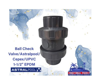 Ball check/Astral pool/Cepex/UPVC1-1.2", EPDM
