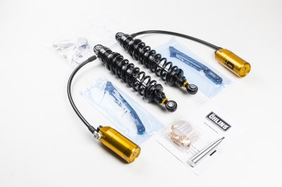 Öhlins STX 36 Twin Shock Absorber Blackline Golden Reservoir