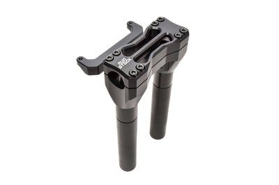 Runstock 9.5” Moto Riser for Harley-Davidson – Fits Fatbar 1-1/8” | Billet CNC Aluminum