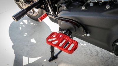 Runstock Mini Floorboards for Harley-Davidson – Fits All Models | CNC Aluminum Footrests