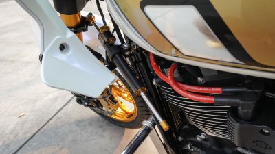 Runstock Hyperpro Steering Damper Kit for Harley Softail M8 – Side Frame Mount