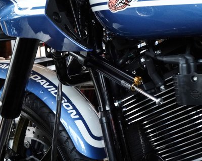Runstock Öhlins Steering Damper Kit for Harley Softail M8 – Side Frame Mount