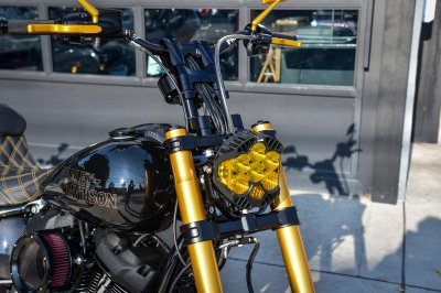 Runstock Baja LP6 Headlight Bracket for Harley-Davidson Softail Midglide