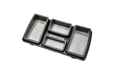 Runstock-Billet Airduct Radiator Cover, Touring M8 Gen2