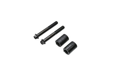 Runstock Titanium Grade 5 Bolts (2 pcs) + CNC Aluminum Caliper Spacer Kit – Single Brake Caliper Mount (1 Set)