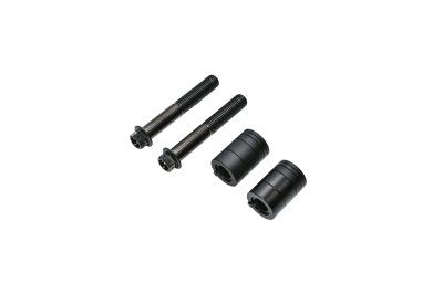 Runstock Titanium Grade 5 Bolts (2 pcs) + CNC Aluminum Caliper Spacer Kit – Single Brake Caliper Mount (1 Set)