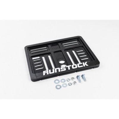 Runstock Logobox License Plate – Universal Motorcycle Plate Frame